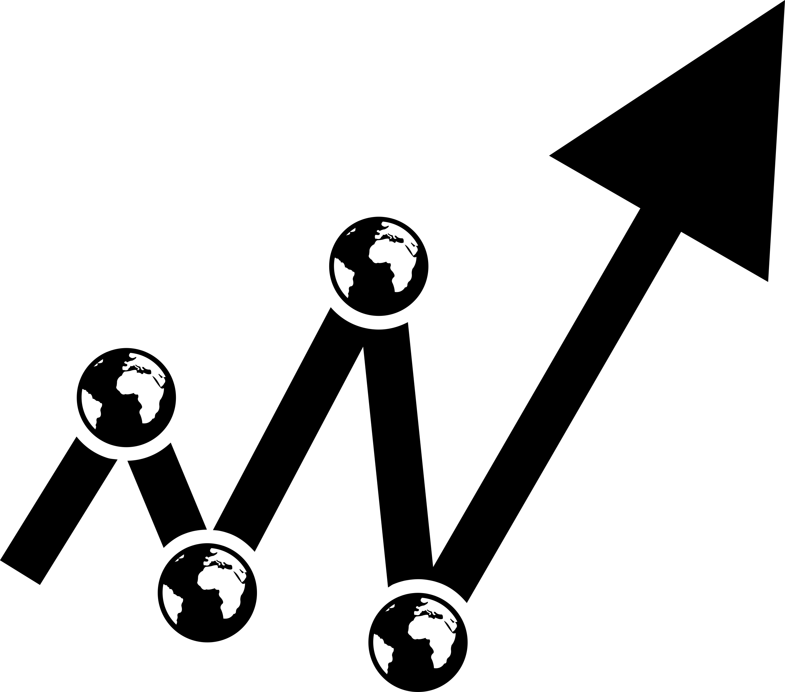 Arrow Made Up Of Connectors And Lines Svg Line Art Free Vectors